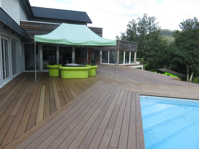 piscine et terrasse ipé st dié des Vosges