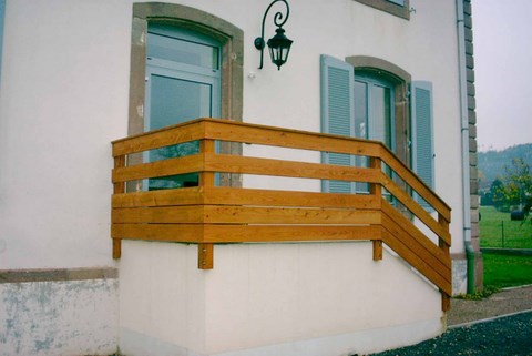 garde corps bois st dié des Vosges