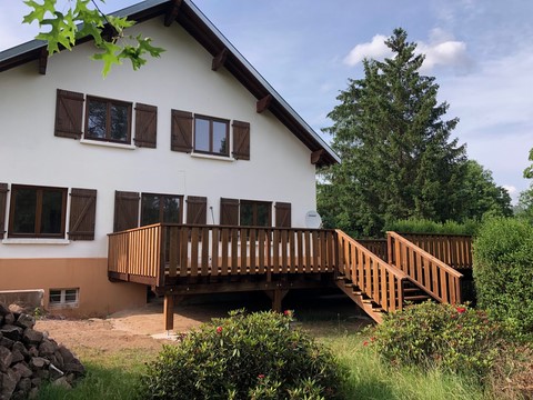 terrasse sur pilotis st die des vosges